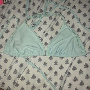 Mint green triangle bikini top SMALL